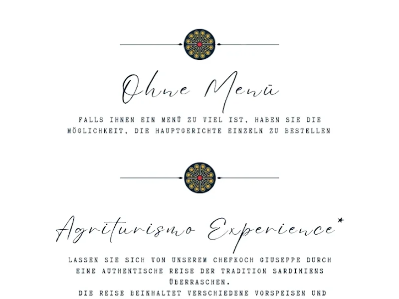 menu 2 of Domo Mea - Sardisches Restaurant