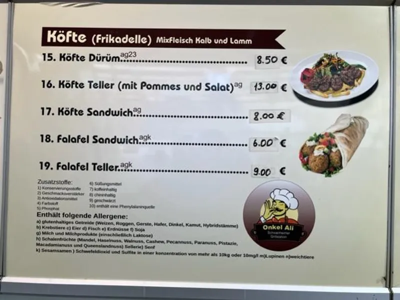 menu 2 of Schwanheimer Grill Station