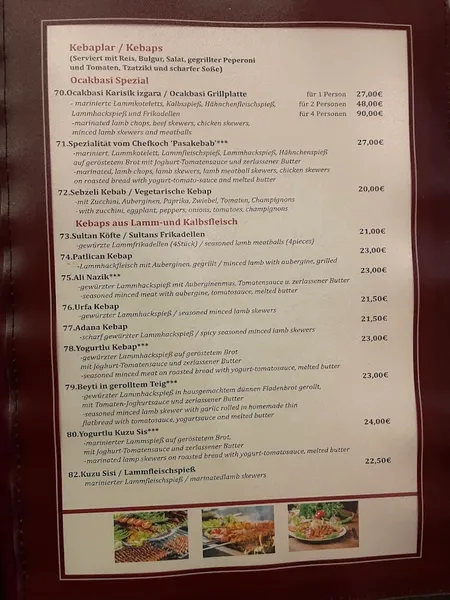 menu 0 of Ocakbasi Altstadt