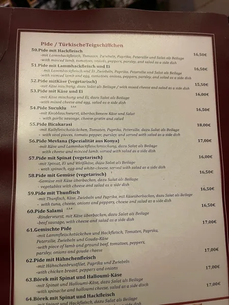 menu 2 of Ocakbasi Altstadt