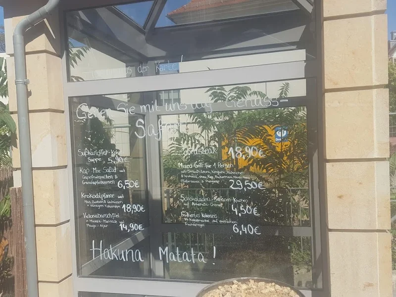 menu 0 of Mama Africa