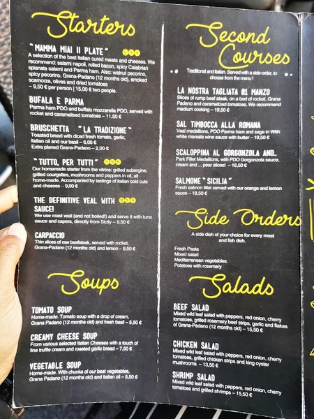 menu 1 of Ristorante "Mamma Mia"