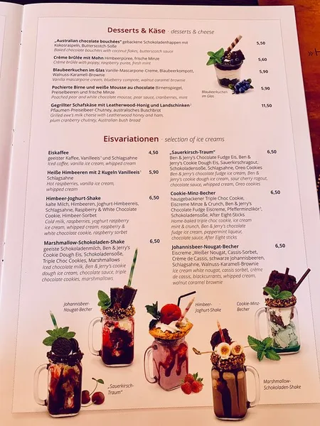 menu 0 of Ayers Rock