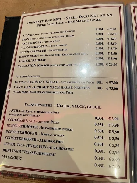 menu 0 of Rheinischer Hafen