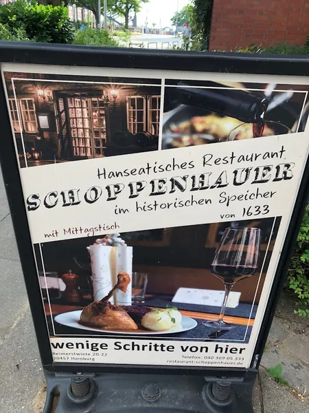 menu 1 of Restaurant Schoppenhauer