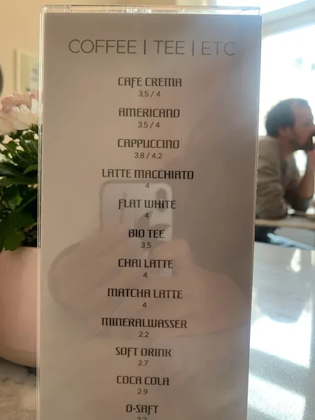 menu 0 of zucker COFFEE | BAKERY | BITES