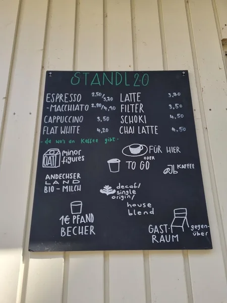 menu 2 of Standl 20 - Da wo's an Kaffee gibt