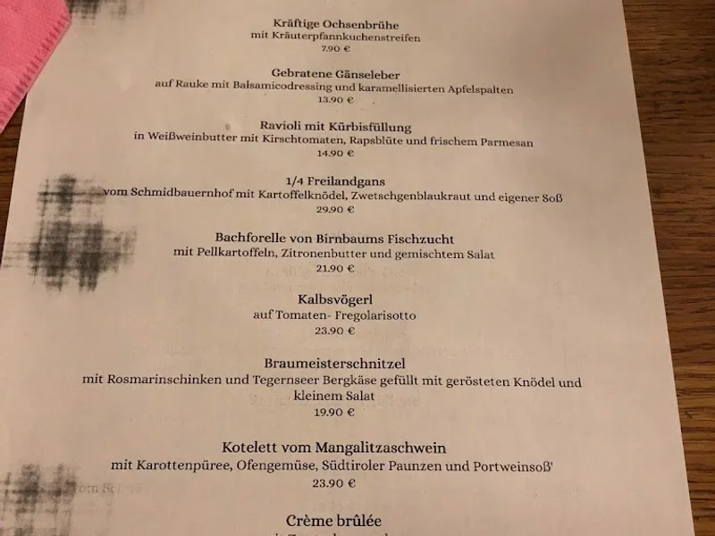menu 1 of Georgenhof