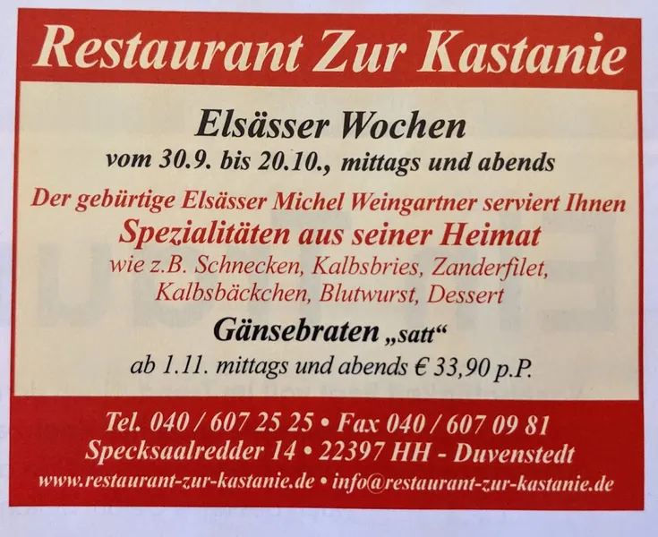 menu 0 of Krögers - Tradition & Event Blum Maaruf GBR