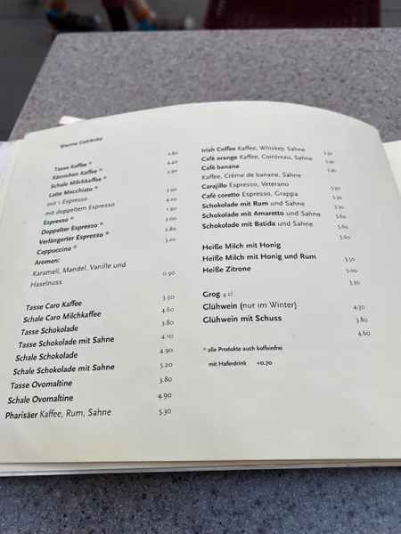 menu 1 of Café Gnosa