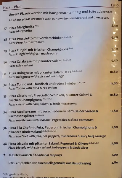 menu 0 of Vaihinger Wirtshaus