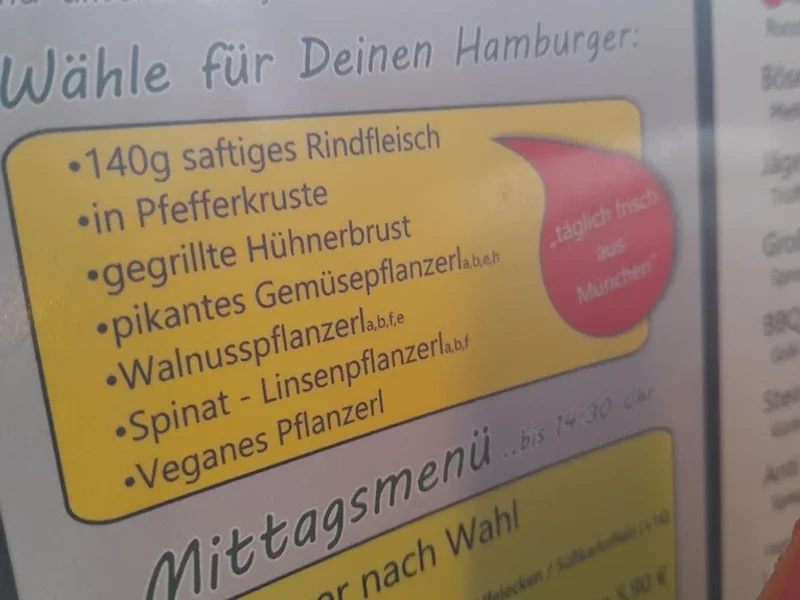 menu 2 of Käppchen Burgergrill