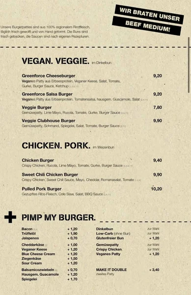 menu 0 of Ruff's Burger & Bar Glockenbach