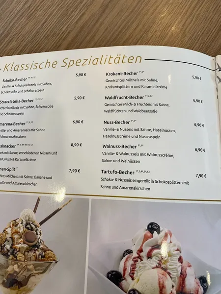 menu 2 of La Luna Essen