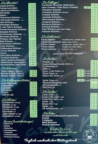 menu 0 of Pott-Café anne Brücke