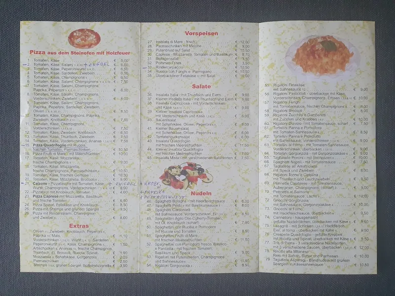 menu 0 of Ristorante il Quadrifoglio