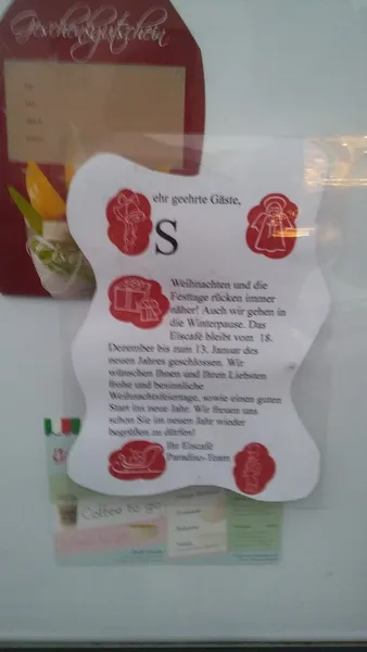 menu 2 of Eiscafé Paradiso Café Praunheim