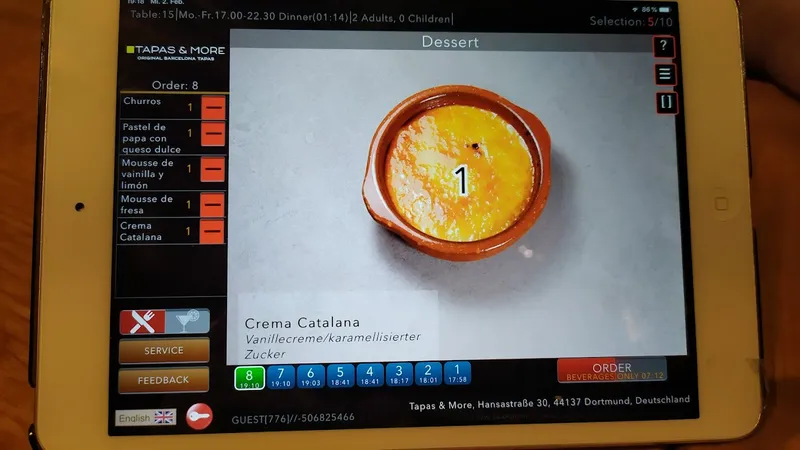menu 1 of Tapas & More