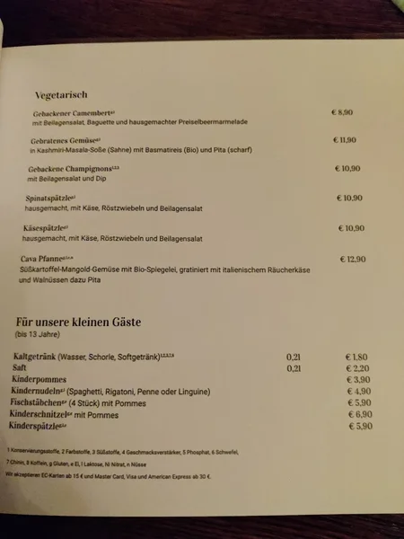 menu 0 of Café CaVa