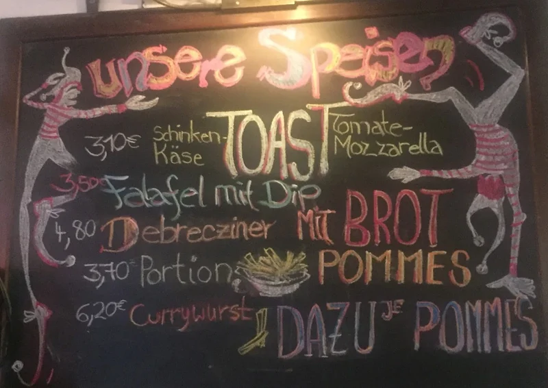 menu 2 of Vereinsheim