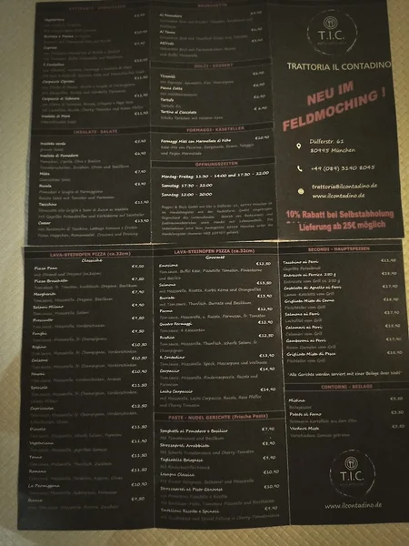 menu 0 of Trattoria Il Contadino