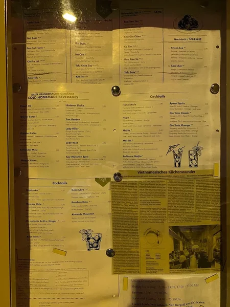 menu 2 of Soy Vegan München