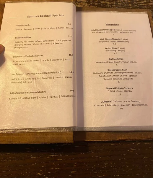 menu 0 of bodhi | München