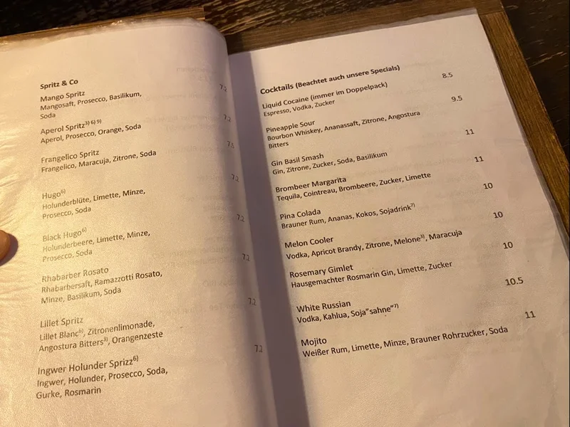 menu 1 of bodhi | München