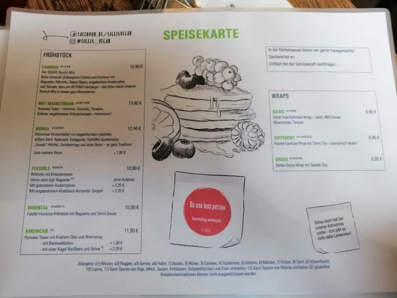 menu 2 of SIGGIS v/gan dine & co - Gärtnerplatzviertel