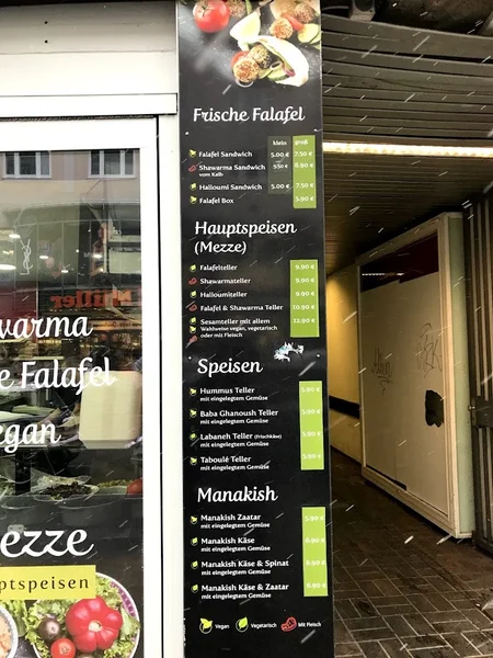 menu 2 of Sesam Falafel