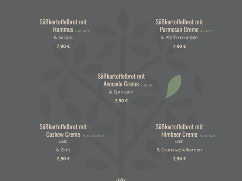 menu 2 of NOAMS München