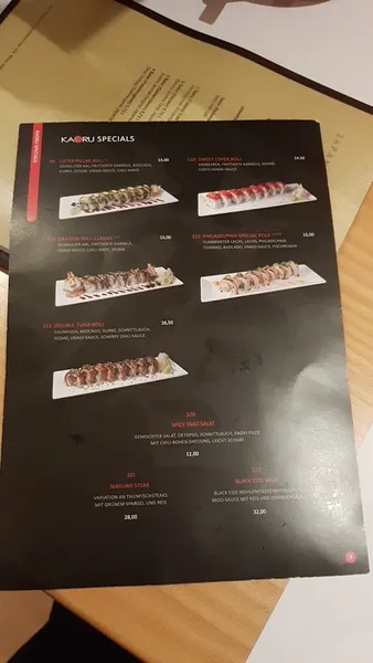 menu 1 of KAORU Japanisches Sushi Restaurant & Lieferservice