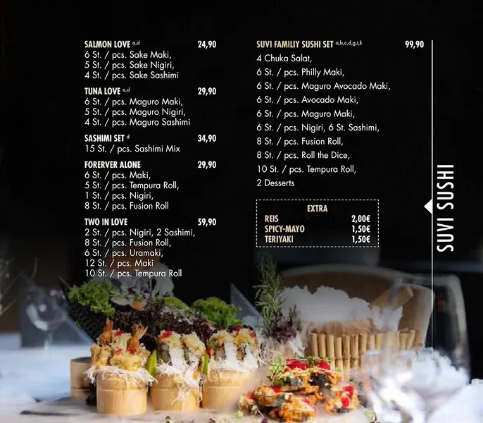 menu 0 of SUVI Modern Asian Kitchen