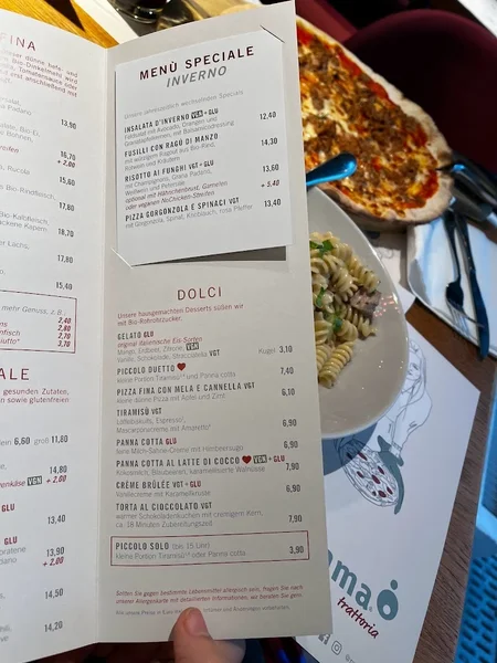 menu 2 of mama trattoria Hamburg Winterhude