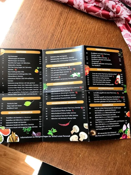 menu 2 of Asia Bites