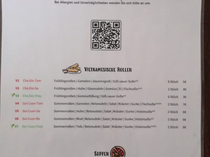 menu 2 of Tu Bao Asia Cuisine