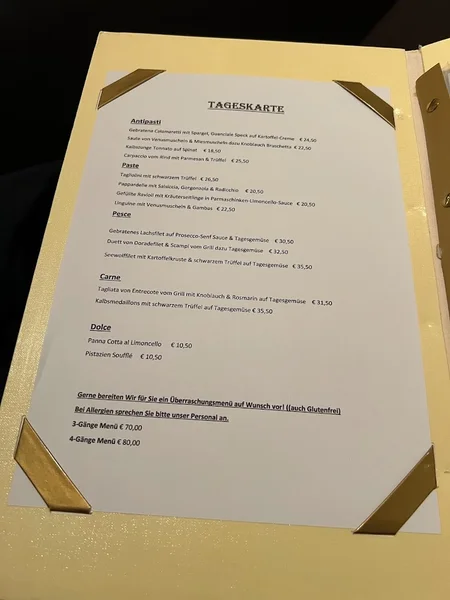 menu 0 of Limoncello