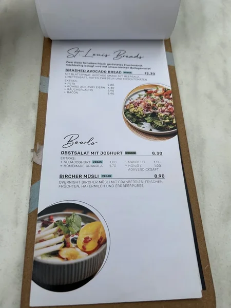 menu 1 of ST. LOUIS Café-Köln