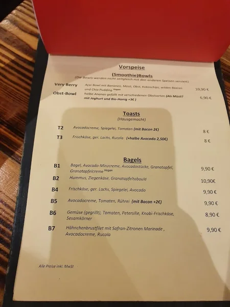 menu 1 of Café Buur