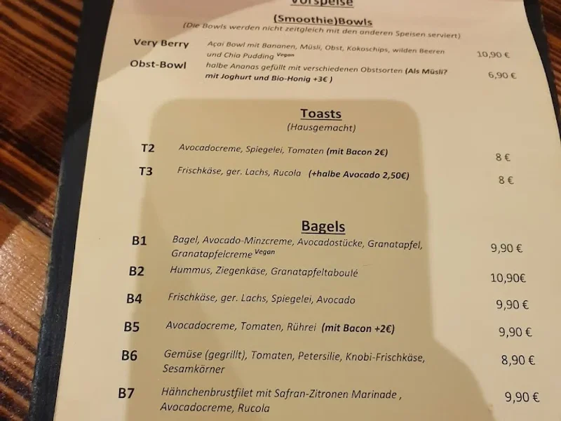 menu 1 of Café Buur