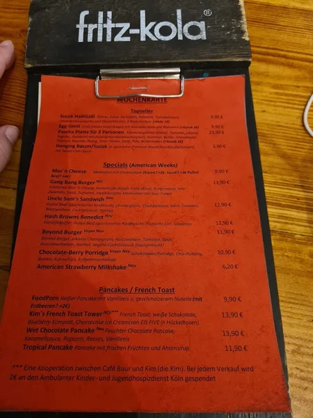 menu 2 of Café Buur