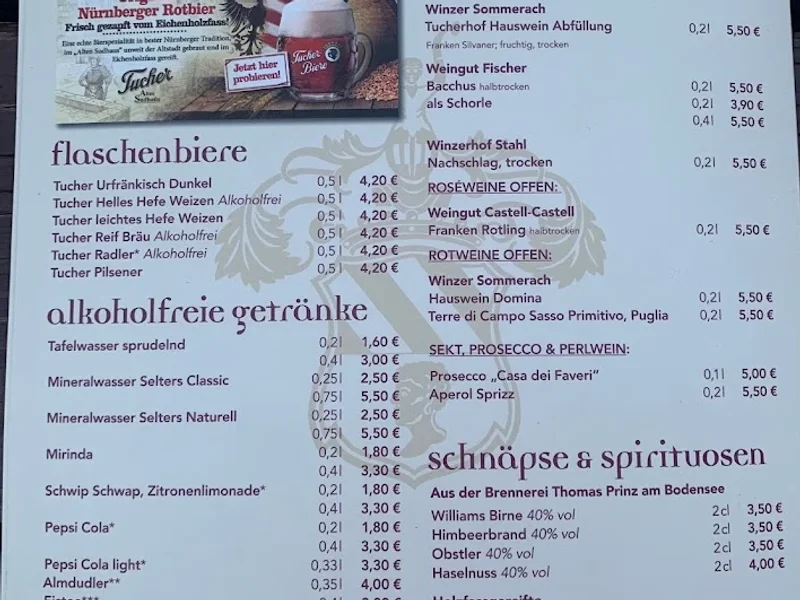 menu 0 of Tucherhof