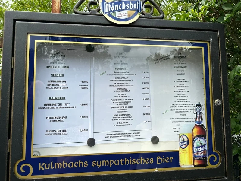 menu 0 of Gaststätte Baggerloch