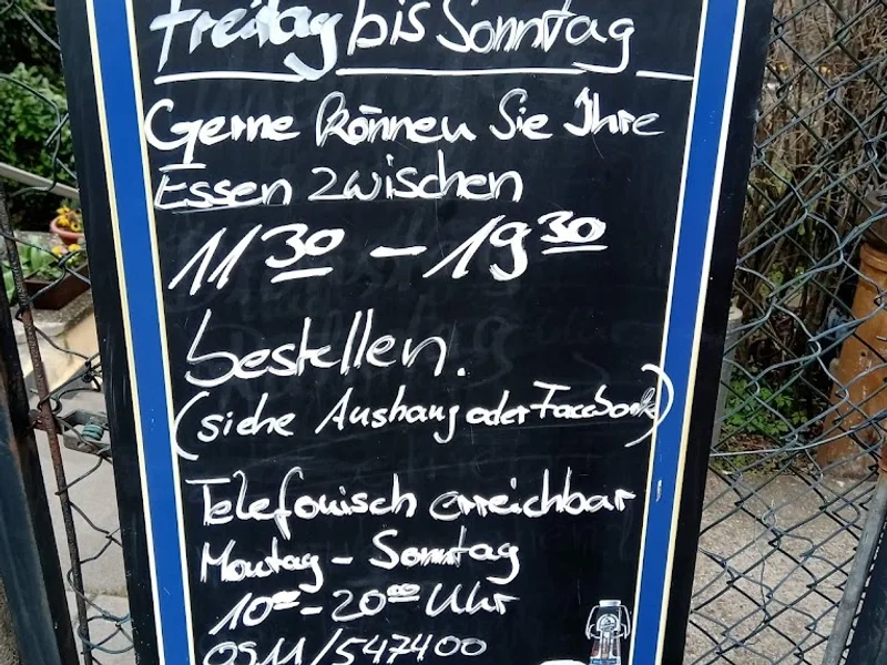 menu 1 of Gaststätte Baggerloch