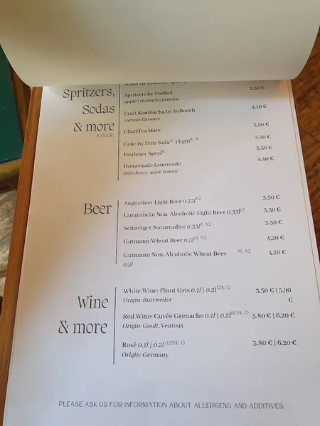 menu 0 of Cafe Lozzi