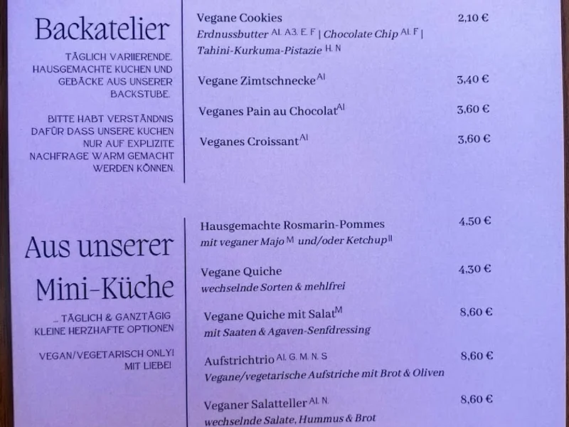 menu 1 of Cafe Lozzi