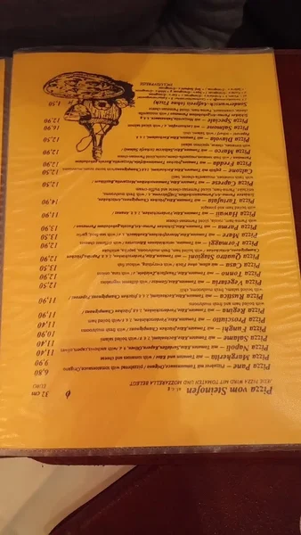 menu 0 of La Passione