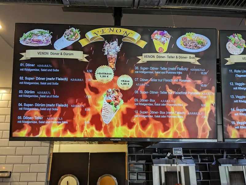 menu 0 of Venon Döner