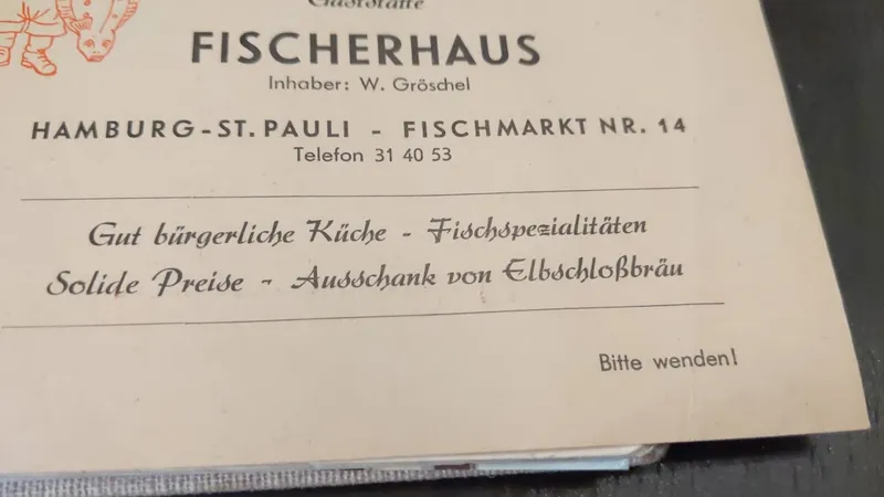 menu 0 of Restaurant Fischerhaus Hamburg