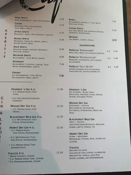 menu 2 of Cafino